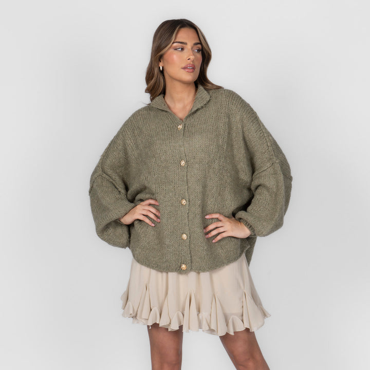 Cardigan surdimensionné "CozyGlam"