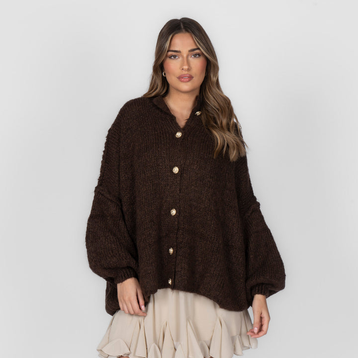 Cardigan surdimensionné "CozyGlam"