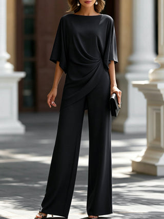 Gabriela | Ensemble de Blouse Drapée et Pantalon Large