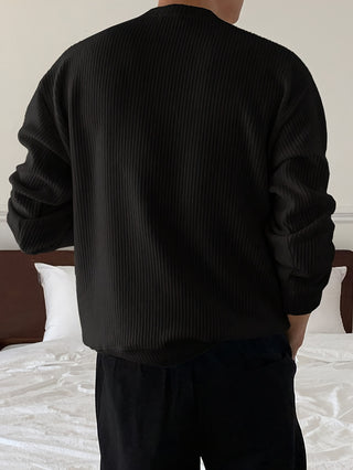 PULL CÔTELÉ OVERSIZE HOMME