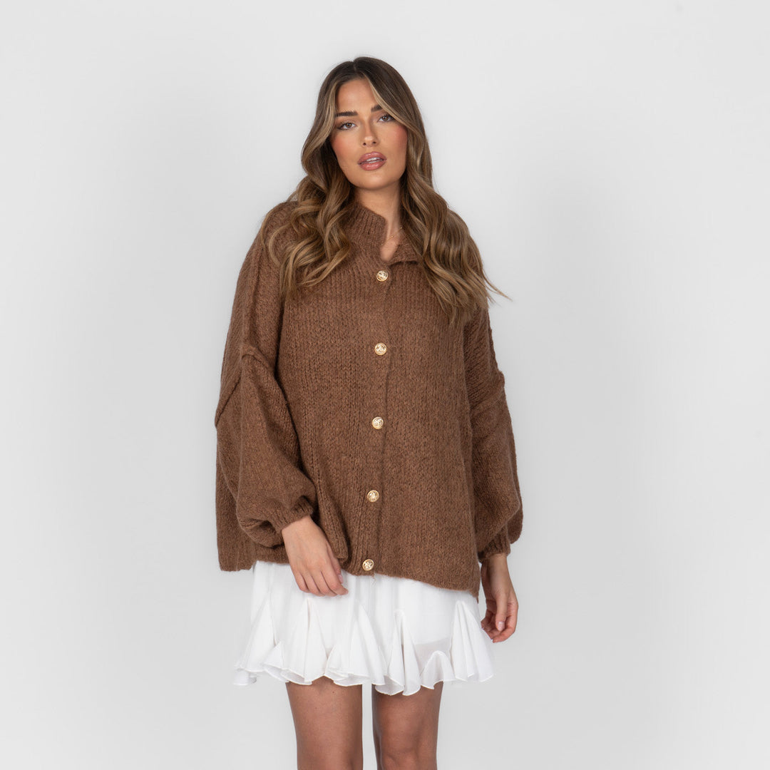 Cardigan surdimensionné "CozyGlam"