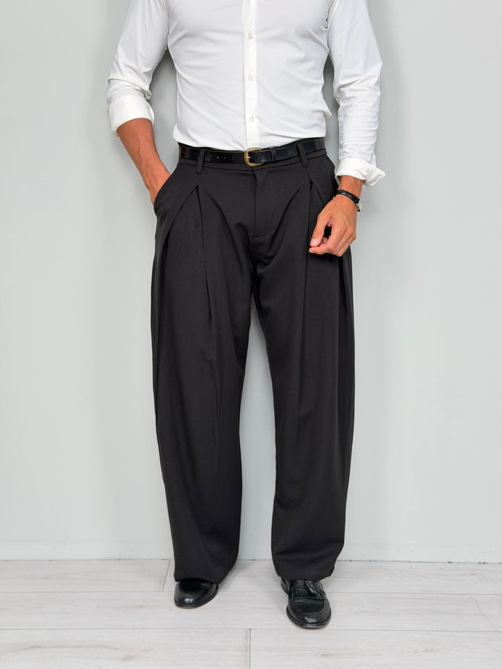 PANTALONS CLUB À JAMBES AMPLIES - POCHETTE ARRIÈRE