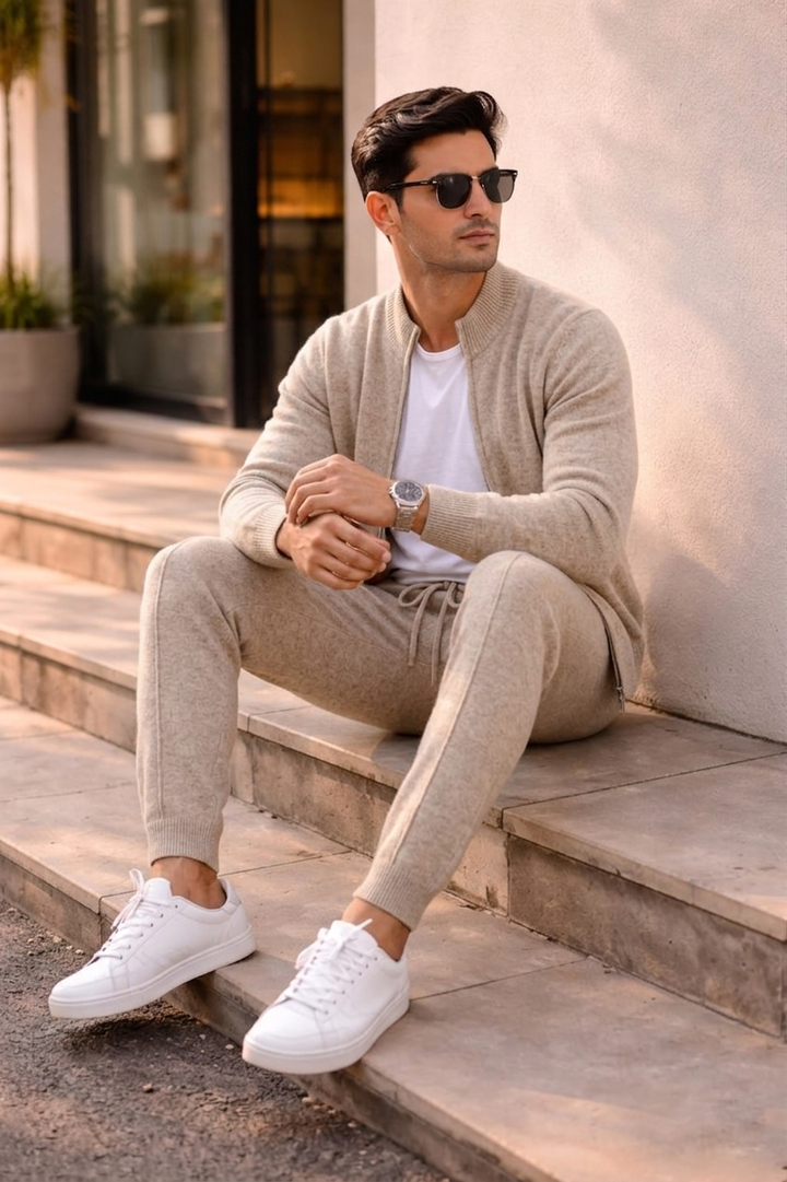 ENSEMBLE EN PURE LAINE MERINO EXTRA-FINE