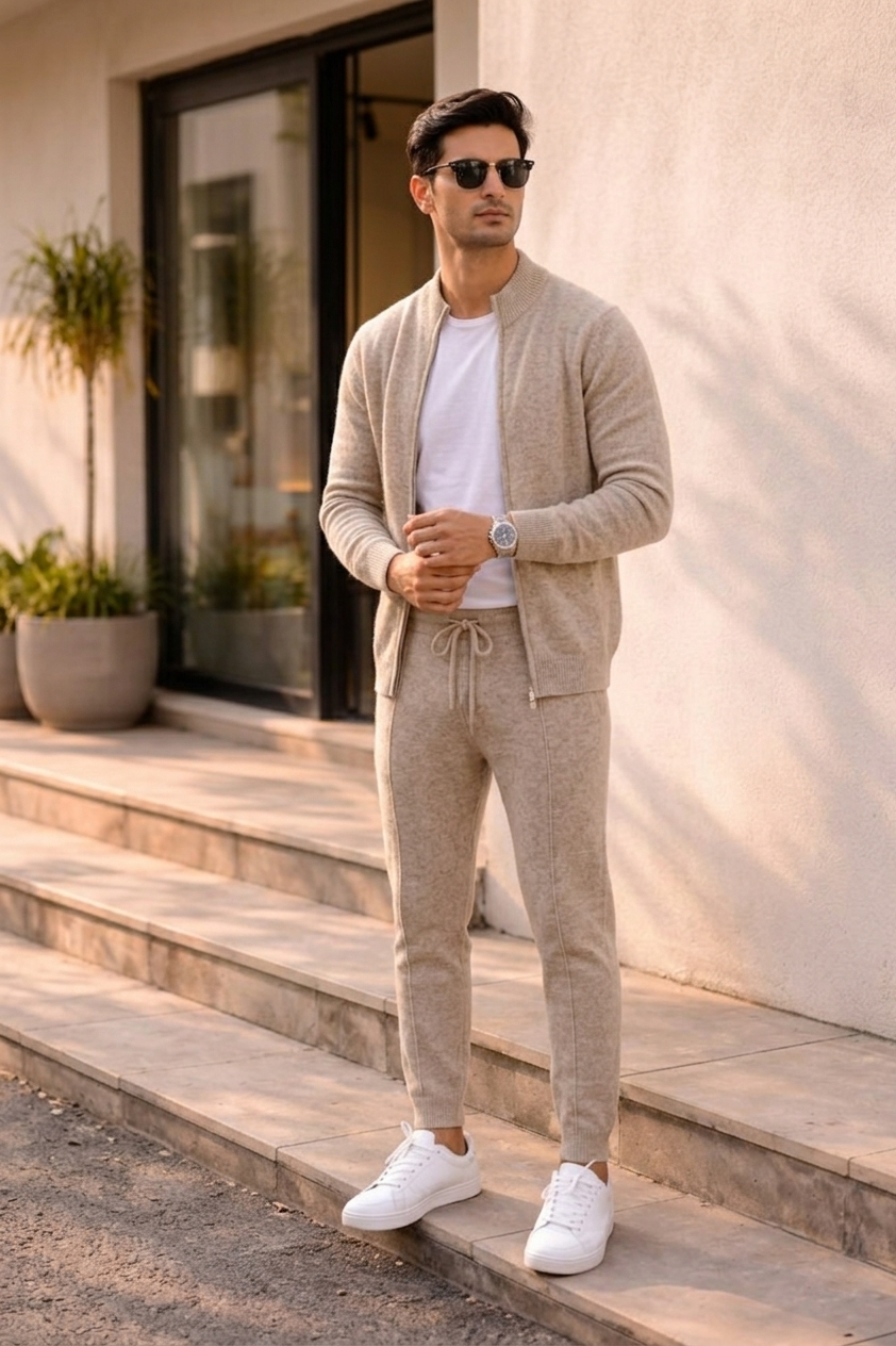 ENSEMBLE EN PURE LAINE MERINO EXTRA-FINE
