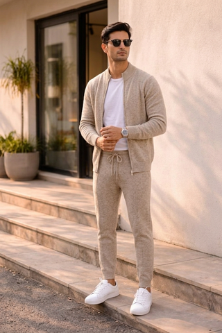 ENSEMBLE EN PURE LAINE MERINO EXTRA-FINE