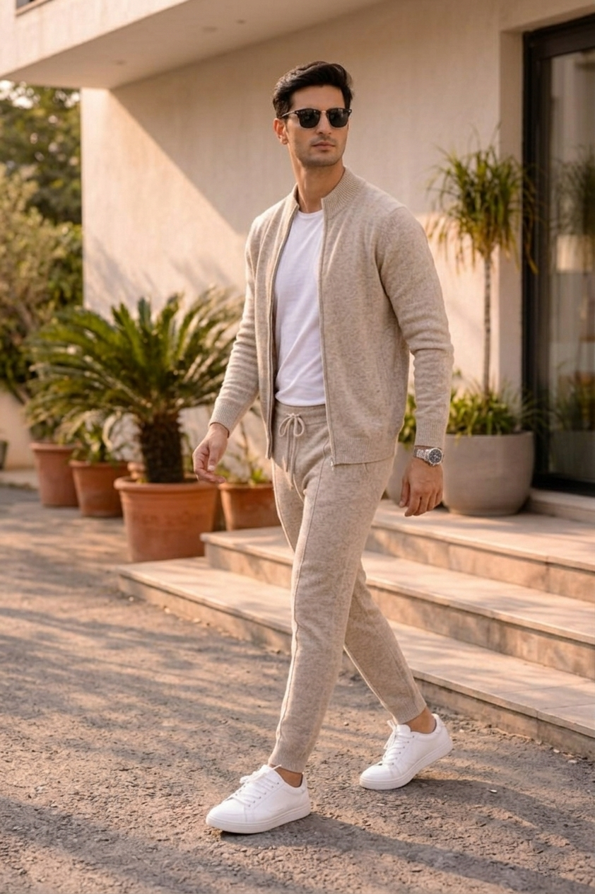 ENSEMBLE EN PURE LAINE MERINO EXTRA-FINE
