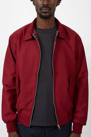 Veste Harrington Classique pour Hommes à Doublure Tartan