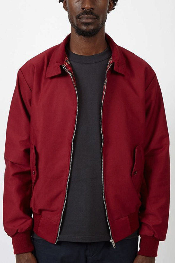 Veste Harrington Classique pour Hommes à Doublure Tartan
