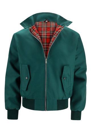 Veste Harrington Classique pour Hommes à Doublure Tartan