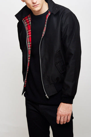 Veste Harrington Classique pour Hommes à Doublure Tartan
