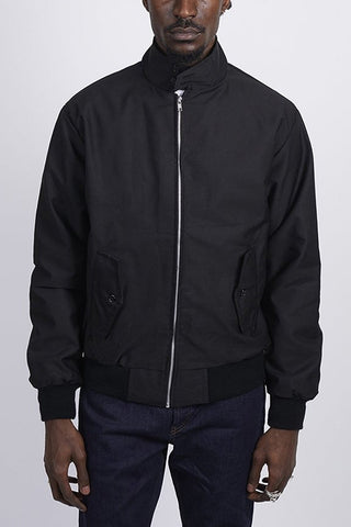 Veste Harrington Classique pour Hommes à Doublure Tartan