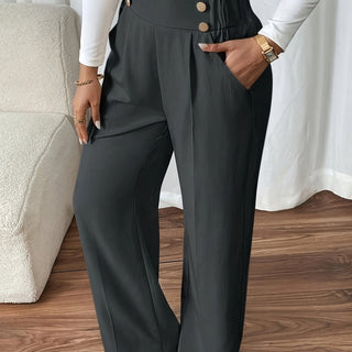 Pantalon tailleur droit à l&