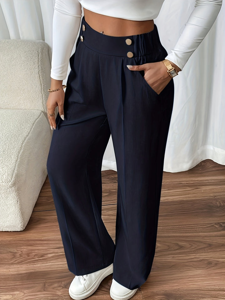 Pantalon tailleur droit à l&