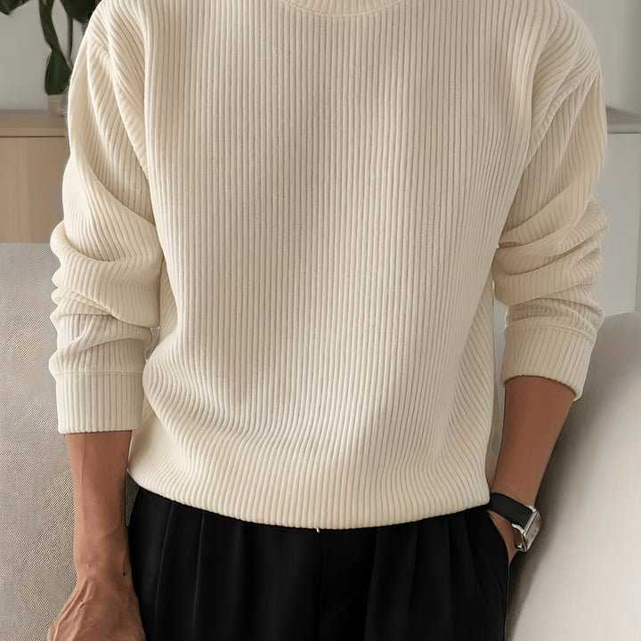 PULL CÔTELÉ OVERSIZE HOMME