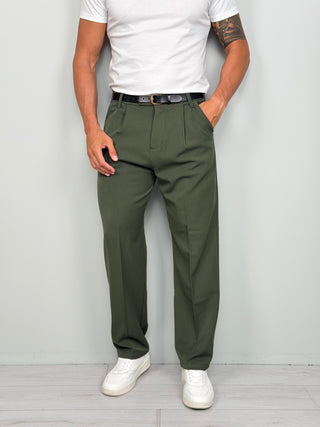 PANTALONS LARGE - POCHETTE ARRIÈRE