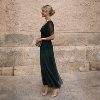 Mikaela | Robe Maxi à Épaules Dégagées