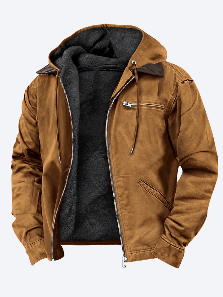 VESTE À CAPUCHE CASUAL COUPE AMPLE AVEC POCHES PROFONDES