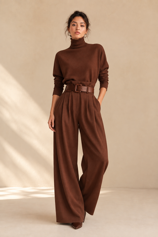 ENSEMBLE PULL ET PANTALON PALAZZO