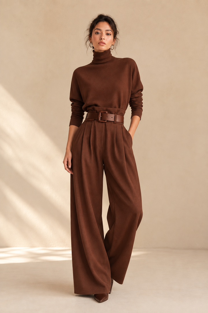 ENSEMBLE PULL ET PANTALON PALAZZO