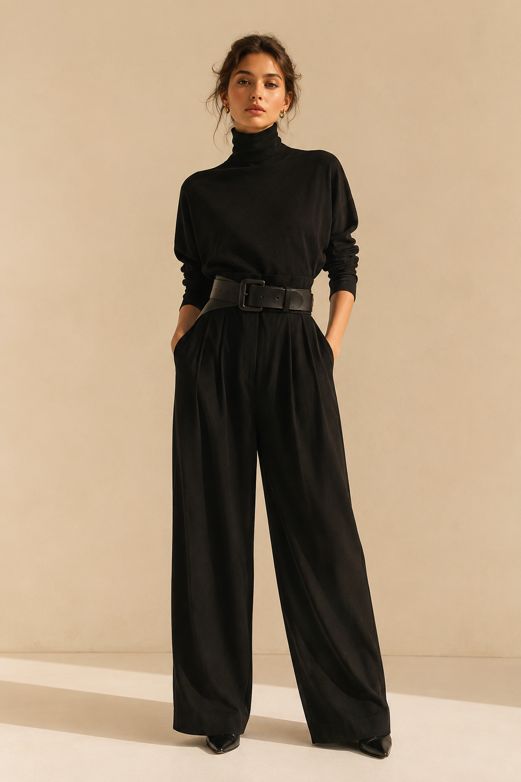 ENSEMBLE PULL ET PANTALON PALAZZO