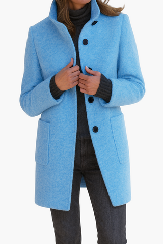 Manteau pour femmes - Coupe élégante et boutons classiques