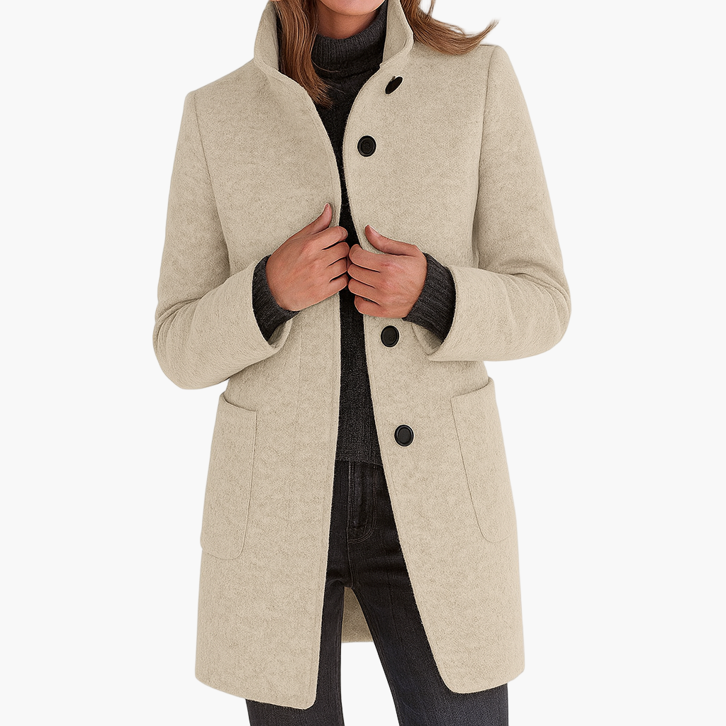 Manteau pour femmes - Coupe élégante et boutons classiques