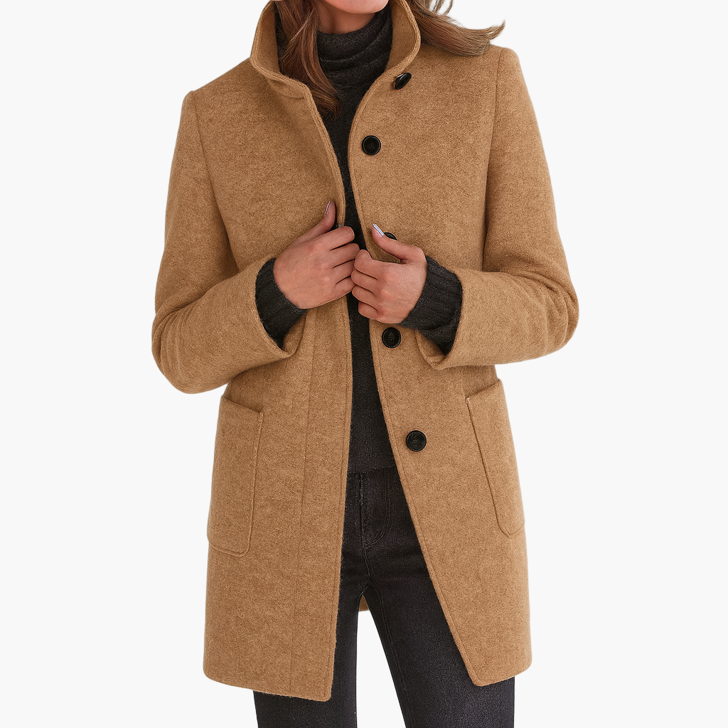Manteau pour femmes - Coupe élégante et boutons classiques