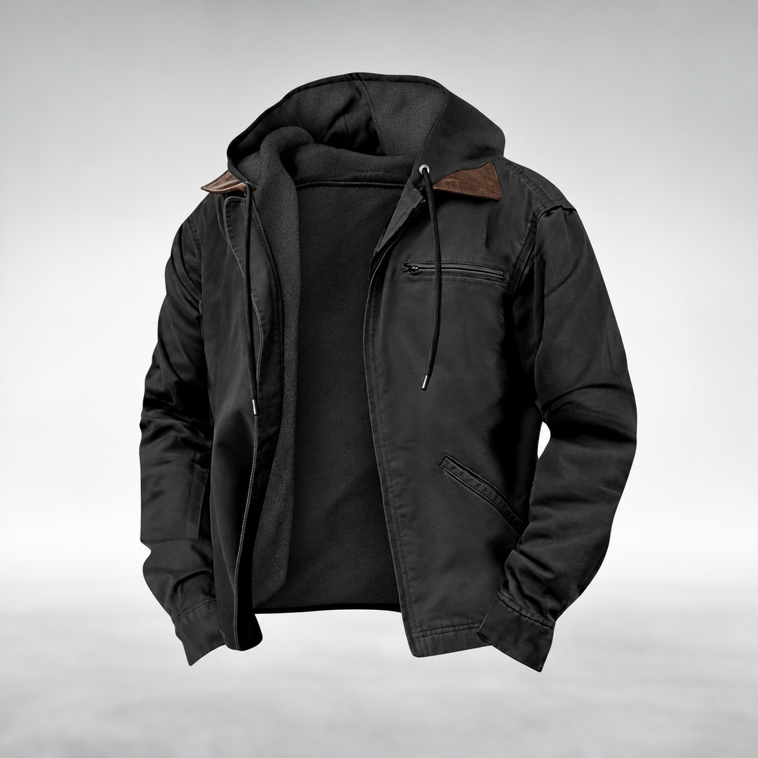 VESTE À CAPUCHE CASUAL COUPE AMPLE AVEC POCHES PROFONDES