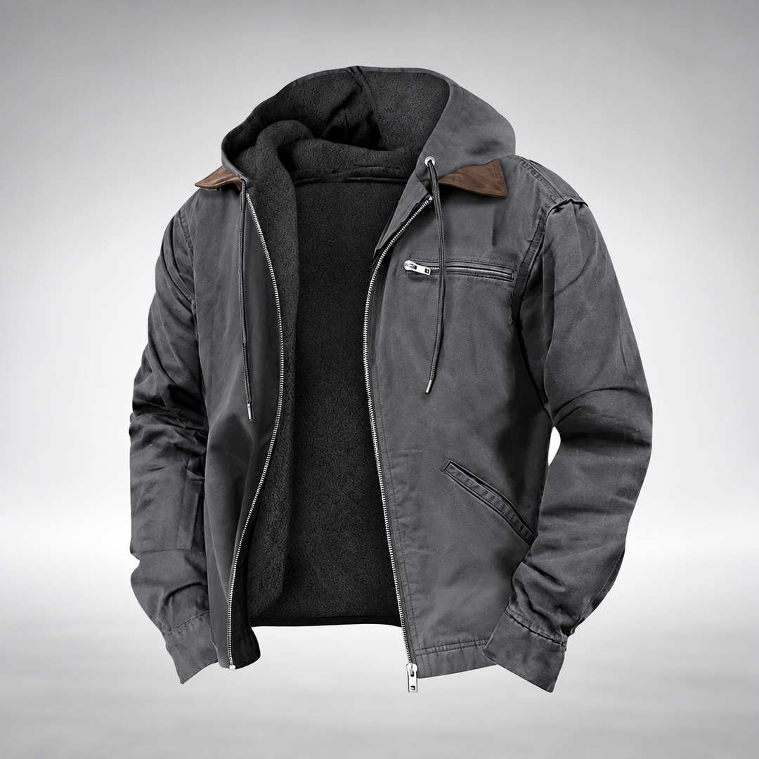VESTE À CAPUCHE CASUAL COUPE AMPLE AVEC POCHES PROFONDES