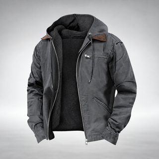 VESTE À CAPUCHE CASUAL COUPE AMPLE AVEC POCHES PROFONDES