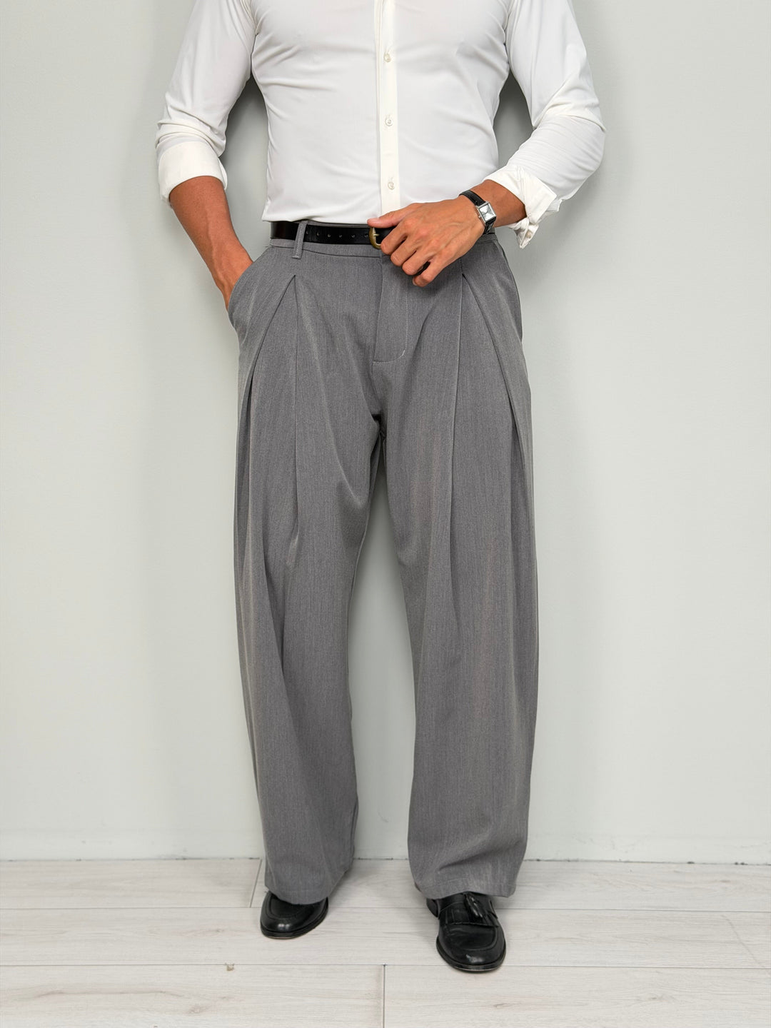 PANTALONS CLUB À JAMBES AMPLIES - POCHETTE ARRIÈRE