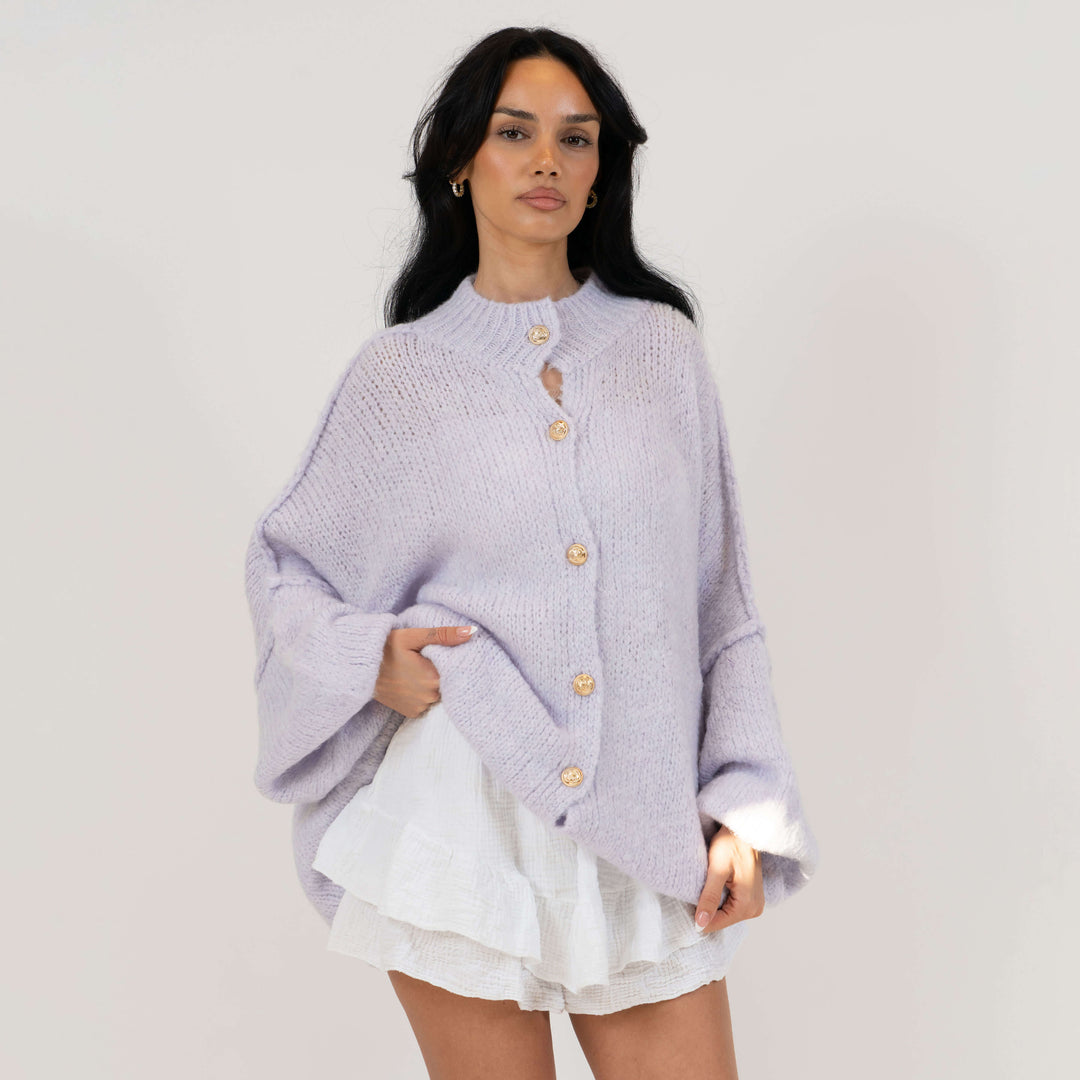 Cardigan surdimensionné "CozyGlam"