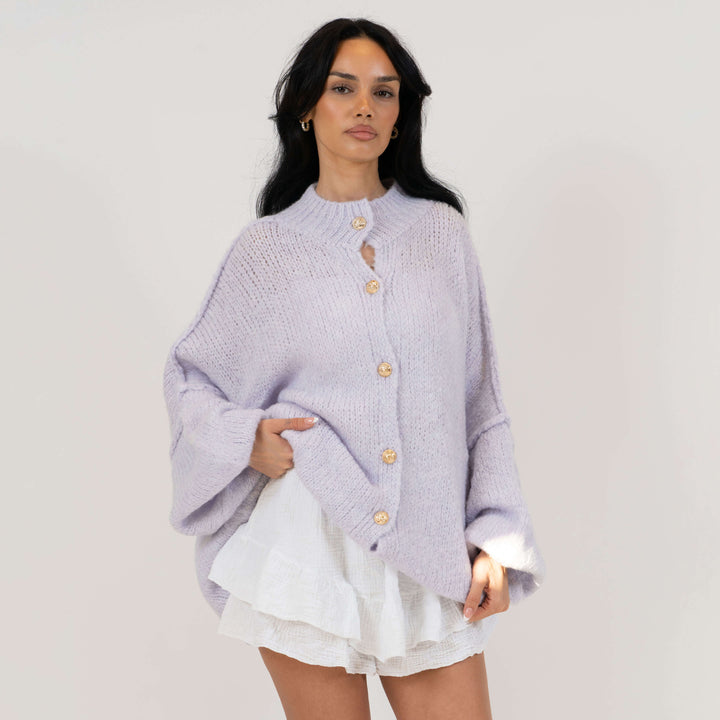 Cardigan surdimensionné "CozyGlam"
