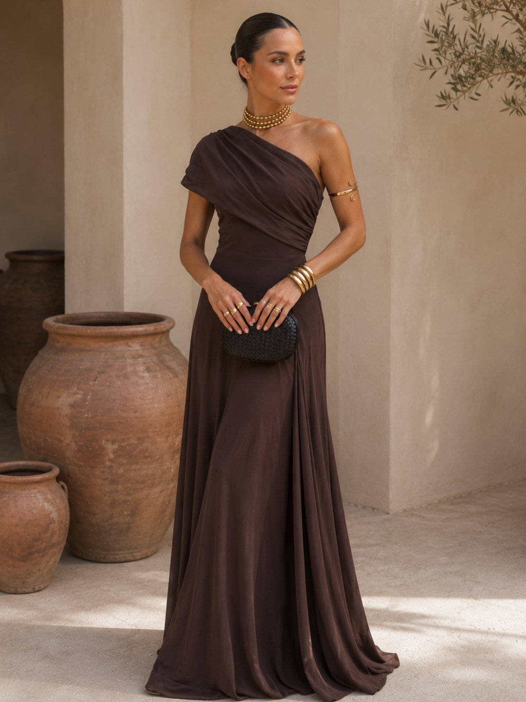 Robe Toledo en couleur marron