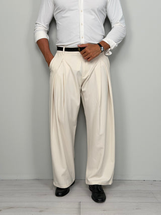 PANTALONS CLUB À JAMBES AMPLIES - POCHETTE ARRIÈRE