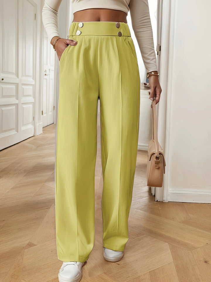Pantalon tailleur droit à l&