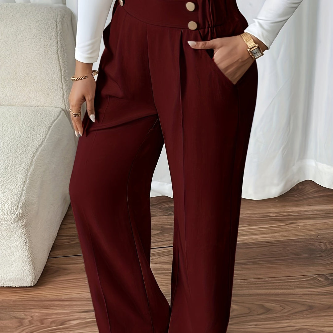Pantalon tailleur droit à l&