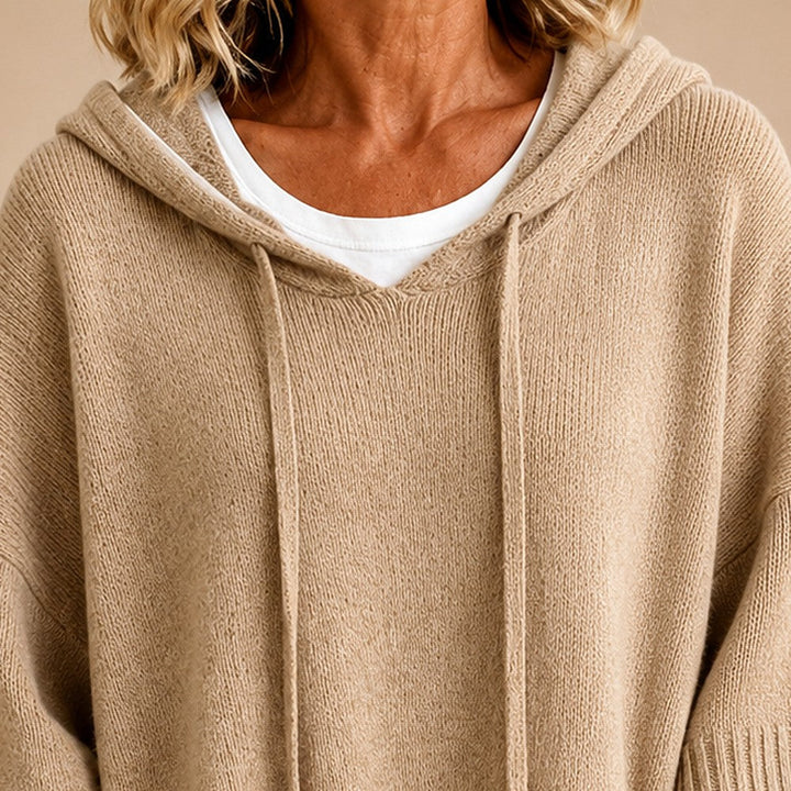PONCHO À CAPUCHE MANCHES 3/4