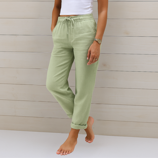 Pantalons extensibles en lin respirant de qualité supérieure