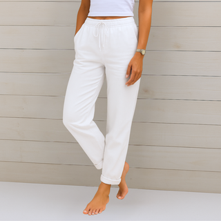Pantalons extensibles en lin respirant de qualité supérieure