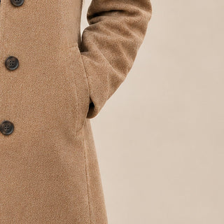 Greta · Manteau en tissu avec écharpe offerte