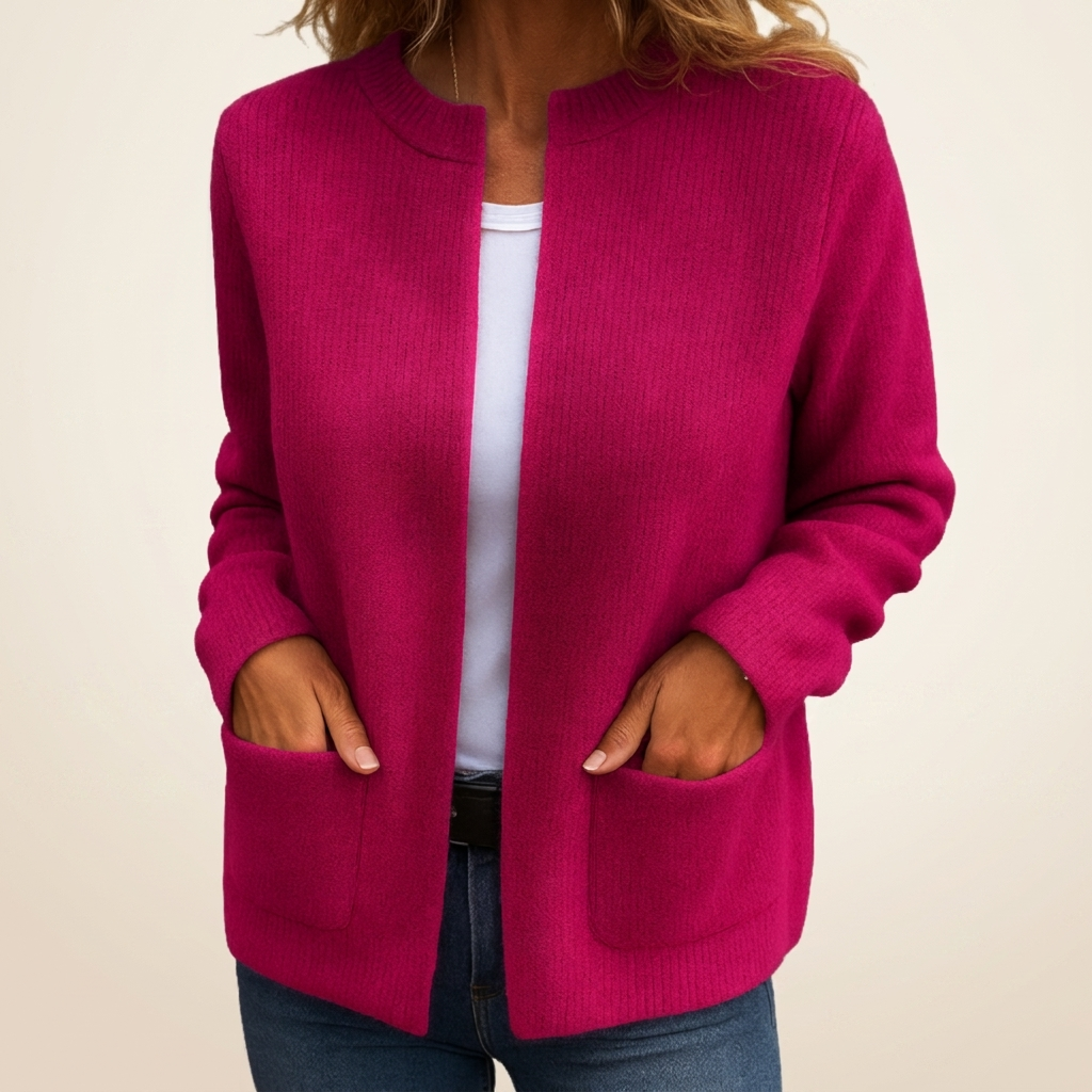 Gilet Zippé en Maille Douce Juliette