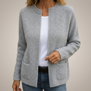 Gilet Zippé en Maille Douce Juliette