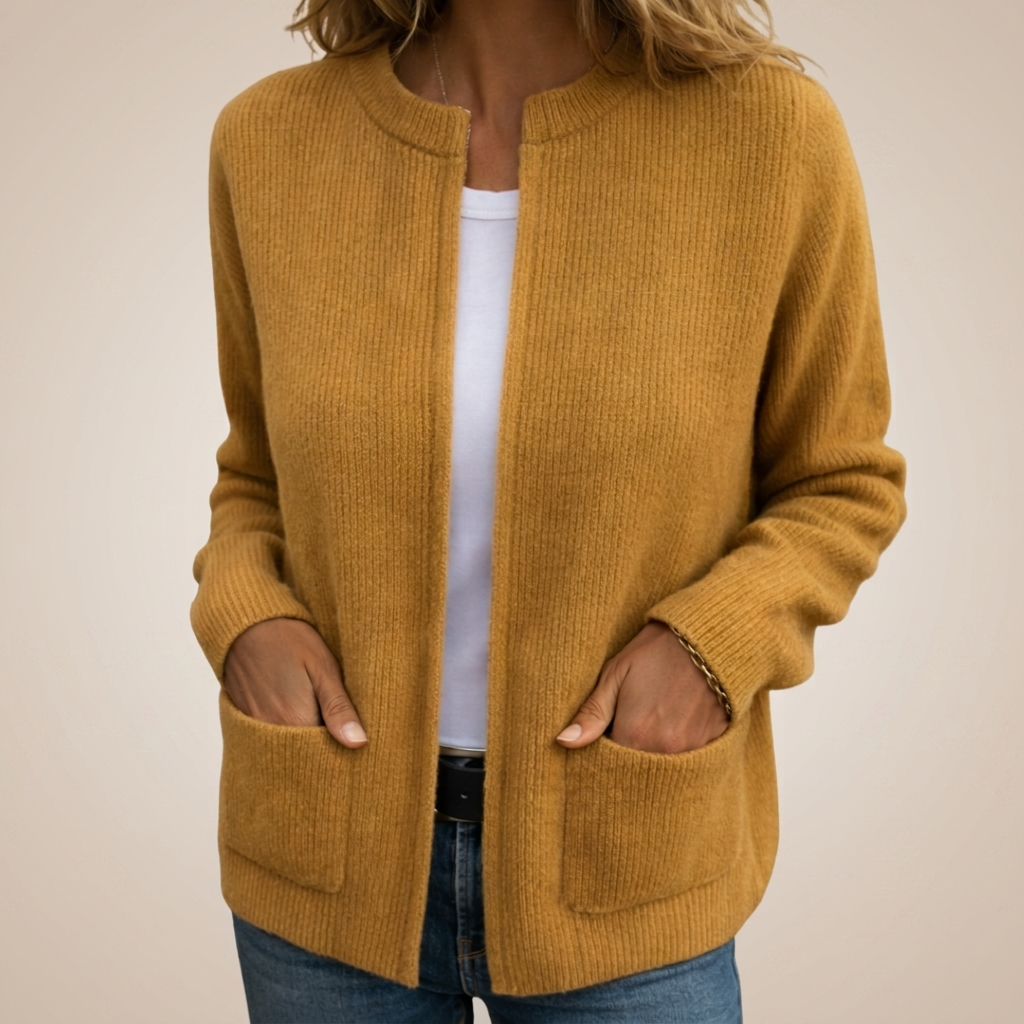 Gilet Zippé en Maille Douce Juliette
