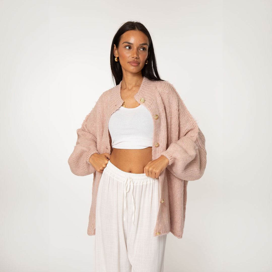 Cardigan surdimensionné "CozyGlam"