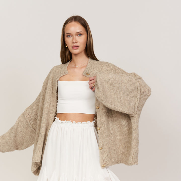 Cardigan surdimensionné "CozyGlam"