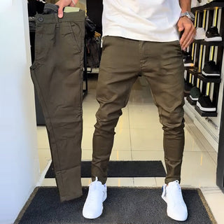 Pantalons décontractés ajustés pour hommes