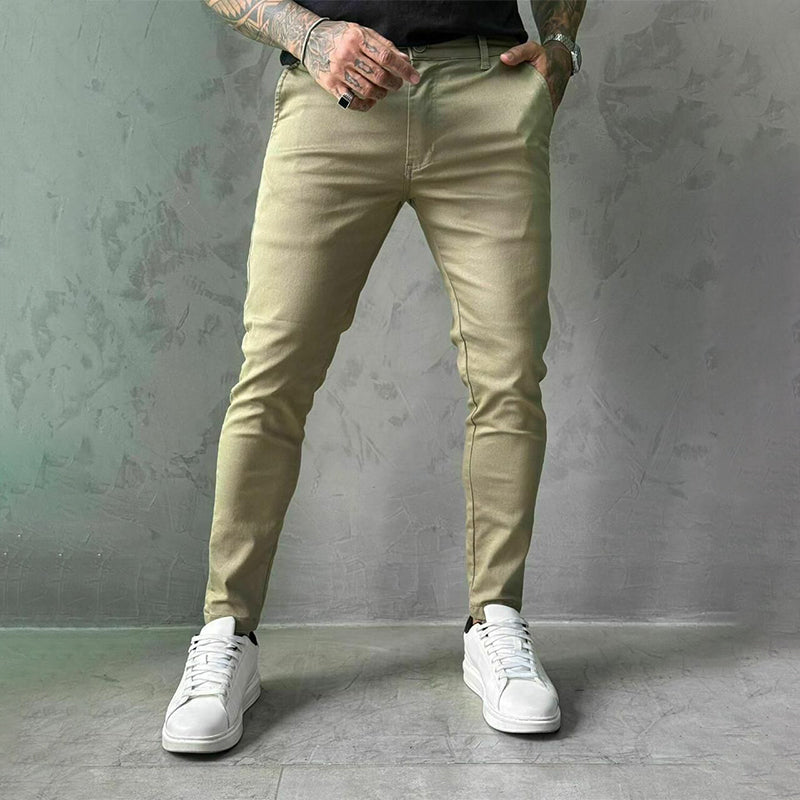Pantalons décontractés ajustés pour hommes