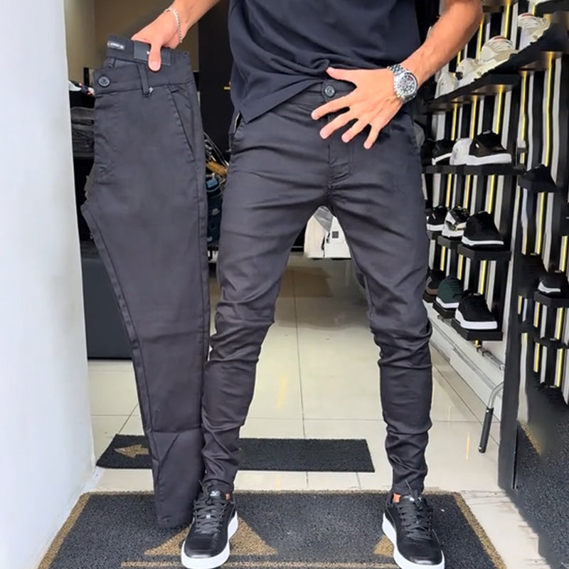Pantalons décontractés ajustés pour hommes